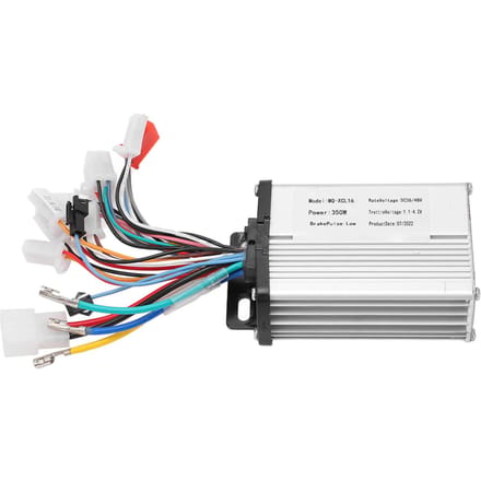 Borstelloze Controller Kit Aluminiumlegering Rubberen Controller Handvat Set voor Elektrische Fietsen Motoren 36V 48V 350W gray