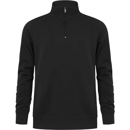 Unisex Troyer Trui met driekwartsrits Black - M