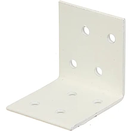 Alberts Verbindingshoek - Wit Geplastificeerd Staal - 40x40x40mm