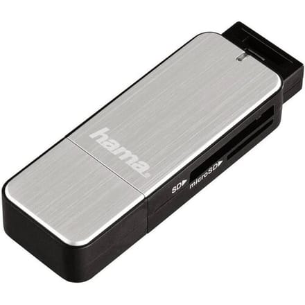 Hama Externe geheugenkaartlezer USB-A 3.2 Gen 1 Zwart