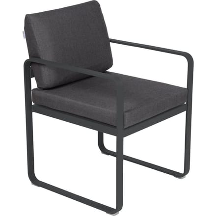 Fermob BELLEVIE fauteuil voor de eethoek - 47 antraciet mat - A3 grafietgrijs