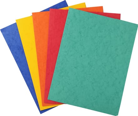 Exacompta 50x Map met 3 kleppen in glanskarton 400gm2 - A4 - Geassorteerd - 56400E