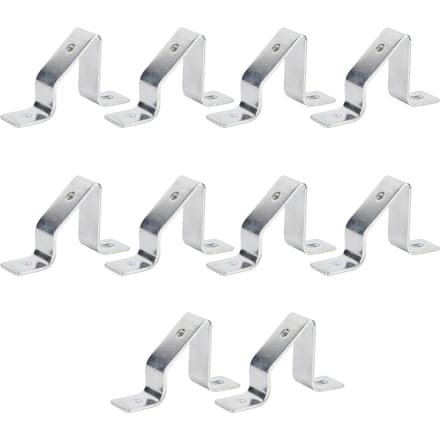 10 STUKS Railmontage U-beugel C45 RVS Geleiderail Hellende Steun U-vormige Connector white