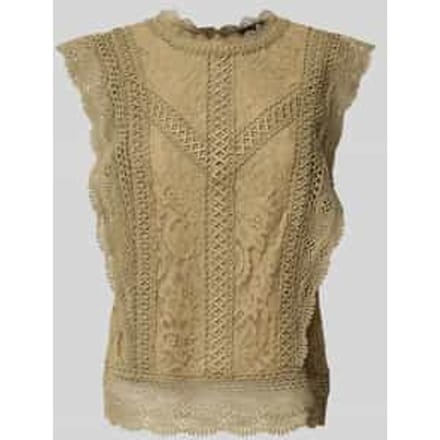 Regular fit blouse van kant
