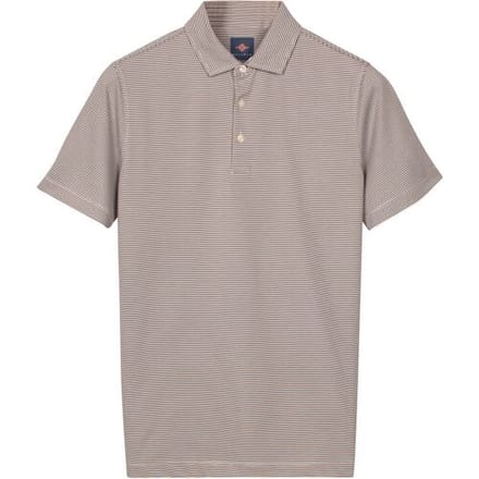 Baileys Polo Yarn Dyed Small Stripe Stone Grey / male