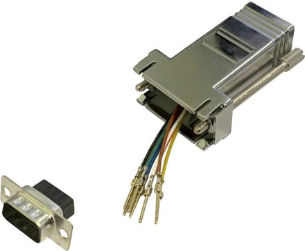 BKL Electronic 10121111 Adapter D-sub stekker 9-polig - RJ45-bus 1 stuk(s) Single