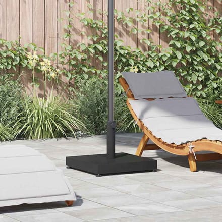 vidaXL - Parasolvoet - Zwart - 45 - x - 45 - x - 31,5 - cm