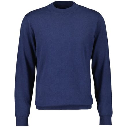 Ragman Trui Turtleneck Knitted Cotton Cashmere Marine / male