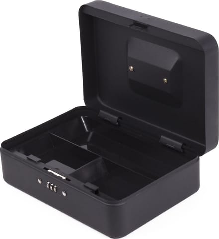 Benson Compacte geldkluis - combinatieslot - uitneembare bak - zwart - 25 x 18 x 9 cm