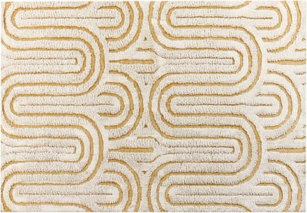 PERAI - Vloerkleed - Gebroken wit - 160 x 230 cm - Katoen