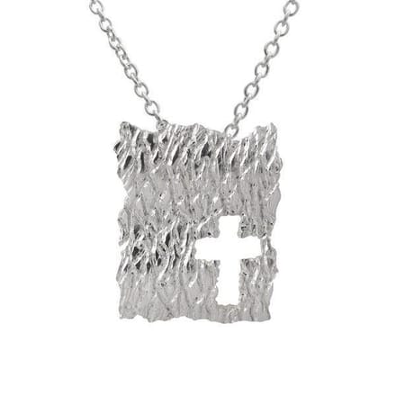 AuBor ®,  Hanger. Zilver ijskruis.
