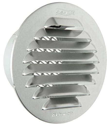 Ronde Inbouwgrill van Aluminium 70 mm voor Ventilatiesystemen
