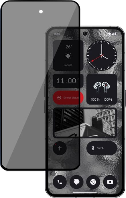 Privé Screenprotector geschikt voor Nothing Phone 2 - Privacy Beschermglas - Privacy Proteqt+