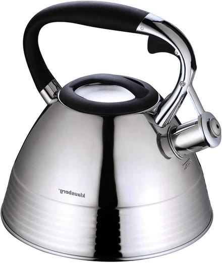 Fluitketel - Waterketel - Water Koken - Antikleef Coating - 3 Liter - Grijs