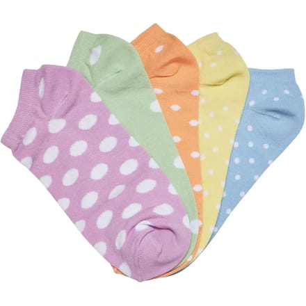 Urban Classics - No Show Dots 5-Pack summercolor Enkelsokken - 47/50 - Multicolours