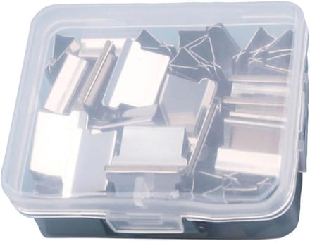Herbruikbare nietmachine - Clipdispenser - Documenten binden - Geïntegreerde dispenser - Einheitsgröße - Zilver