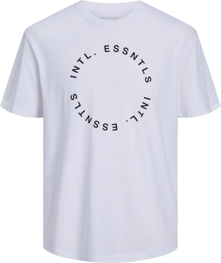 Jack & Jones - T-shirt - Maat L - Mannen - wit - katoen