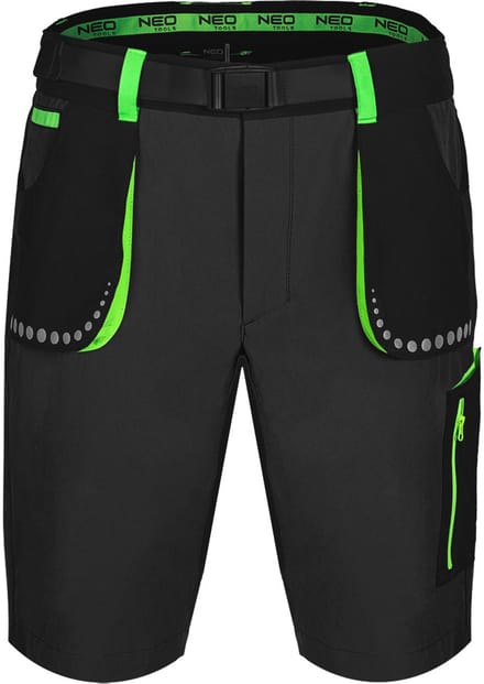 NEO TOOLS PREMIUM Serie - Korte Werkbroek - 4 Way Stretch - Zwart