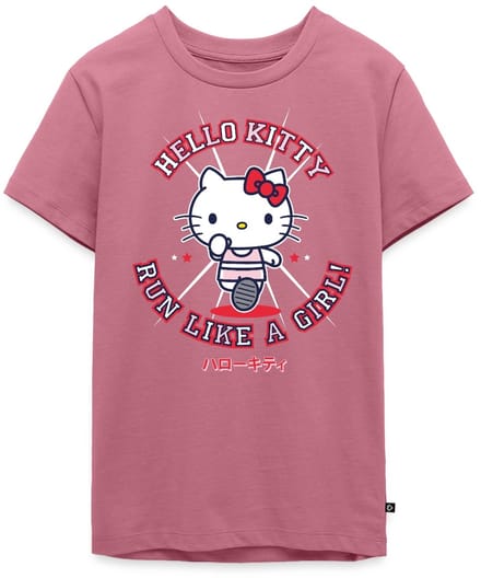 Hello Kitty Run Like A Girl Premium T-Shirt Tiener