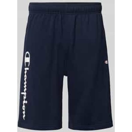 Sweatshorts met logoprint en -stitching