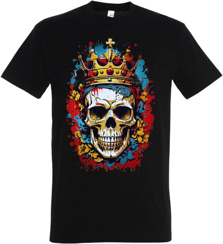 T-Shirt - Dames - Heren - Zwart - Skill - Maat XXL