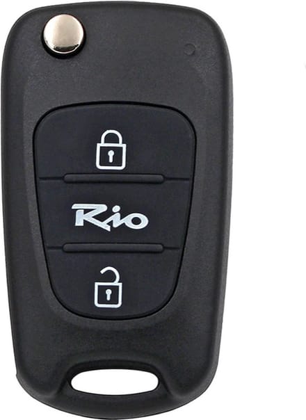 XEOD Autosleutelbehuizing - sleutelbehuizing auto - sleutel - Autosleutel / Geschikt voor: Kia Rio 2 knops
