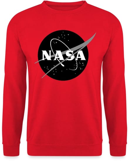 NASA zwart-wit klassiek logo Sweater Heren