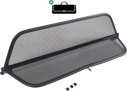 Windscherm Nissan Micra CC | 2006-2010 | incl. luxe opbergtas | Zwart