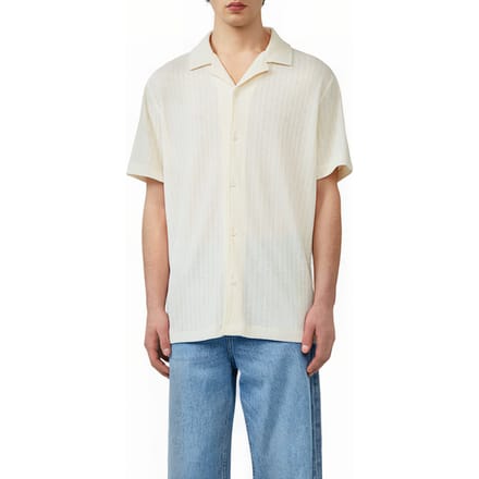s.Oliver -qs Shirts Offwhite Maat: XS | Casual Overhemden Outlet | Heren | Wit