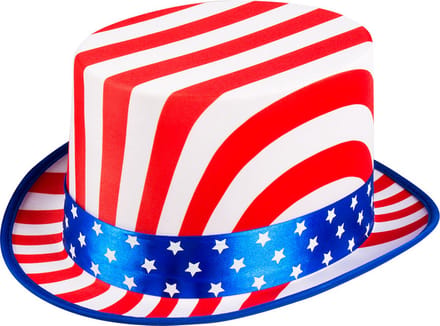 Boland - Hoed USA deluxe - 59-60 - Volwassenen - Unisex - Amerika