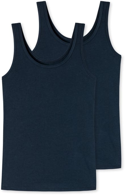 Uncover by Schiesser 2 PACK Top hemdjes - Dames Onderhemd donkerblauw