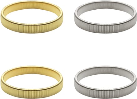 Purepeak Mouwophouders Set 4 Stuks - Goud - Zilver - Dames - Heren - Elastisch