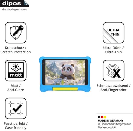 dipos – 2x Matte Beschermfolie geschikt voor Vekoy TK707 | Krasbestendige & antireflecterende Screenprotector Ultra-Thin
