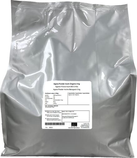 Agave Inuline Poeder 5 kg - 5 kg - Holyflavours