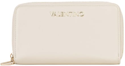 VALENTINO portemonnee Clio Re Zip Around Wallet Ecru crème