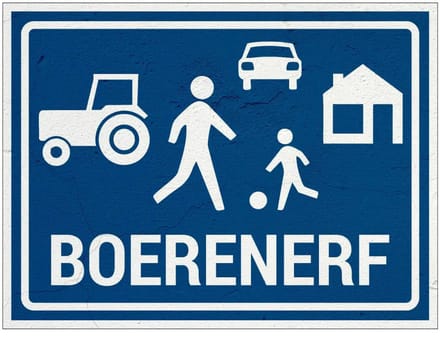 Boerenerf bord | Sign Again materiaal | 40 x 30 cm