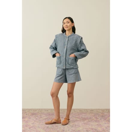 Louise Misha Jacket Horicia Grey Größe: 34 | Jeansjacken Outlet | Damen | Grau