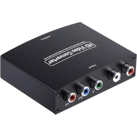 YPbPr naar HD-converter High-definition compatibiliteit Audiosynchronisatie 1080P HD Stabiel zwart