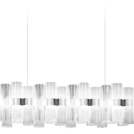 Slamp LED hanglamp La Lollo, wit, 100 cm
