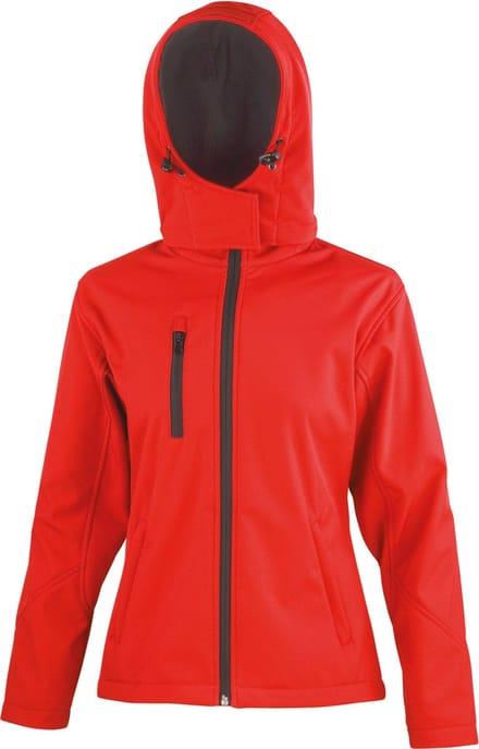 Result Women´s TX Performance Hooded Soft Shell Jacket RT230F - Red/Black - S