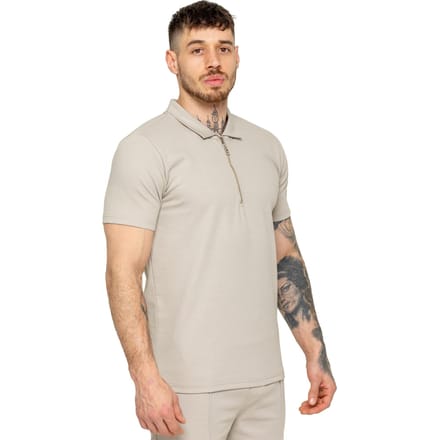 Enzo heren poloshirt met rits