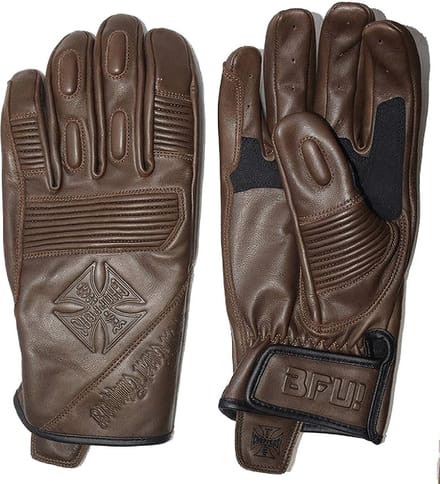 West Coast Choppers Motorhandschoenen leer - heren - Tobacco Brown