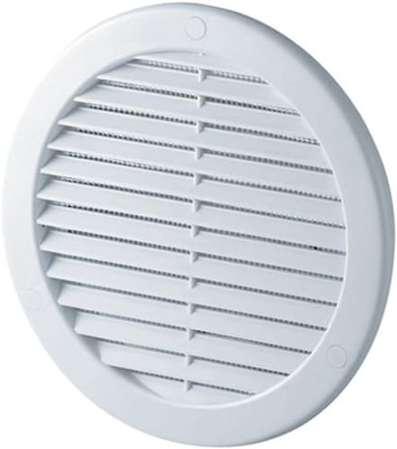 Luchtventilatie Grille Met Spigot en Vliegenscherm - Ø100mm