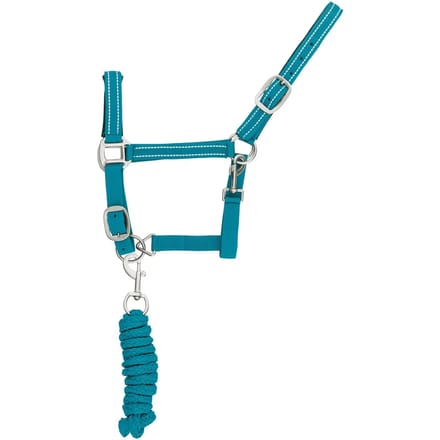 Reflecterende nylon halster en longe voor paarden Supreme