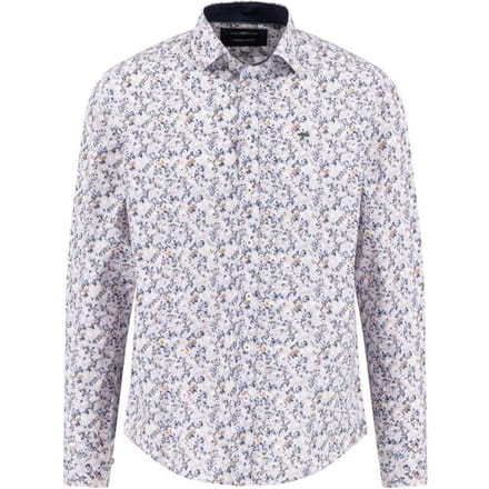 Fynch-Hatton Overhemd Premium Mini Floral Pattern Winter White / male