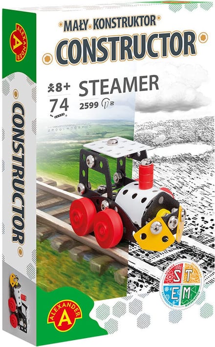 Alexander Toys Constructor - Stoomwals (Stoommachine) - 74st