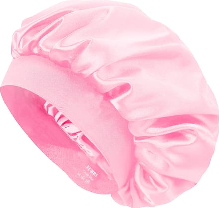 YUBBI 1 Stuk Bonnet Slaapmuts - Elastische Hoofdband - Nachtmuts - Haarverzorging - Roze