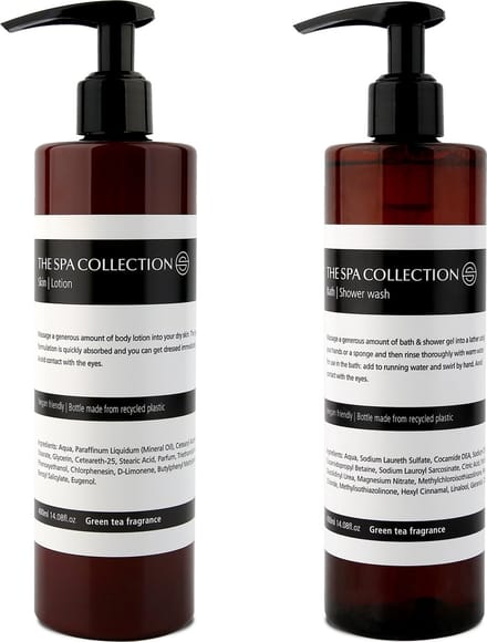 The Spa Collection Green Tea - Douchegel + Body Lotion - 400 ml pompfles - Set van 2 stuks