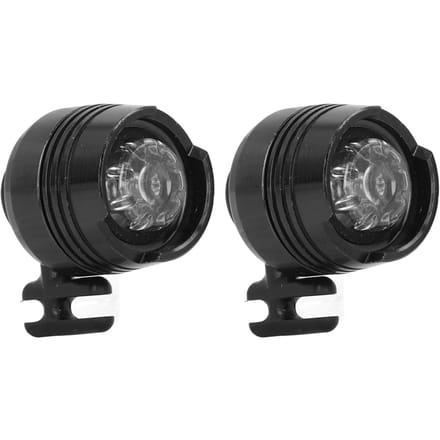 2PCS Sabots Chaussures Phare Décoratif Alliage d'Aluminium ABS IPX5 Étanche Sabots Phare pour black