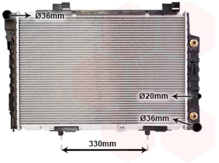 Van Wezel - RADIATOR VOOR MERCEDES BENZ C-CLASS W202 1993-2000 2025002203